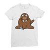 cokelat animal Ladies Fitted T-Shirt