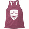 anonymous mask Racerback Tank