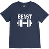 new beast dumbbell muscle V-Neck Tee