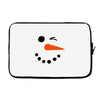 snowman face Laptop sleeve