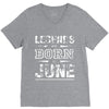 legends are born in june birthday vintag V-Neck Tee