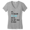 Yes...I'm Pregnant.It's a Boy! And No...You Can't Touch My Belly! Women's V-Neck T-Shirt