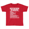 rules for dating my daughter Toddler T-shirt