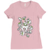 octobunny attax Ladies Fitted T-Shirt