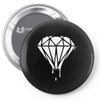 dripping diamond logo Pin-back button