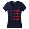 Grl Pwr Women's V-Neck T-Shirt