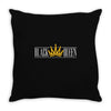 black queen wear Throw Pillow