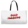 Bad Habits Weekender Totes