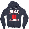 size matters Zipper Hoodie