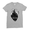 eiffel heart Ladies Fitted T-Shirt