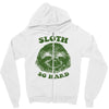 sloth so hard Zipper Hoodie