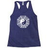 i ching ying and yang Racerback Tank