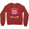 running mommy white Crewneck Sweatshirt