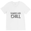gaming and chill V-Neck Tee