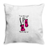i run like a girl try to keep up Throw Pillow