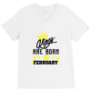 Kings Are Born In February V-Neck Tee