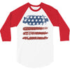 us flag 3/4 Sleeve Shirt