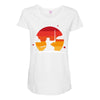 Samurai Sunset Maternity Scoop Neck T-shirt