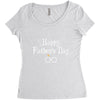 Happy Father's Day Women's Triblend Scoop T-shirt