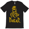 uomo dakar stampa oro moto deserto parigi africa sport T-Shirt