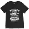 Super Cool Grammy Of A Freaking Awesome Granddaughter V-Neck Tee