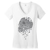 skull triangle Women's V-Neck T-Shirt