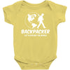 Backpacker Let's Explore The World Baby Bodysuit