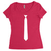 skinny white tie Women's Triblend Scoop T-shirt