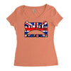 skinhead union jack, ideal birthday gift or present Women's Triblend Scoop T-shirt