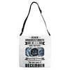 Never Underestimate A Man Who Watches Black Mirror And Was Born in Adjustable Strap Totes
