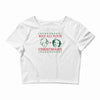 golden christmas Crop Top
