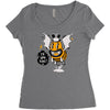 monster i will bee bat Women's Triblend Scoop T-shirt
