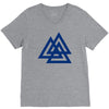 valknutr knoten der gefallenen odin nordisch symbol aspekte wotan V-Neck Tee