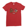 bar fight Ladies Fitted T-Shirt