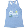 zombies hate fast food Racerback Tank
