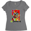 the muppets cartoon ideal birthday present or gift Women's Triblend Scoop T-shirt