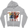 star spangled hammered Zipper Hoodie