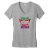straight outta arkham Women's V-Neck T-Shirt