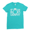 i love photography best trending Ladies Fitted T-Shirt