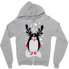 christmas penguin Zipper Hoodie