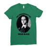 on wednesdays we wear black Ladies Fitted T-Shirt