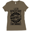 Leo Hated By Many Wanted By Plenty Ladies Fitted T-Shirt