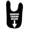 warning choking hazard printed Baby Bibs
