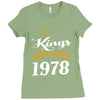 kings are born in 1978 Ladies Fitted T-Shirt