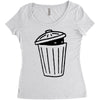 garbage ghost Women's Triblend Scoop T-shirt