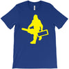 sasquatch guitar gear  funny bigfoot yeti comic monster retro T-Shirt