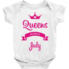 queens are born in july Baby Onesie