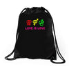 love is love Drawstring Bags