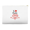 i love daddy Accessory Pouches