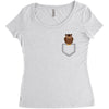 pocket owl Women's Triblend Scoop T-shirt